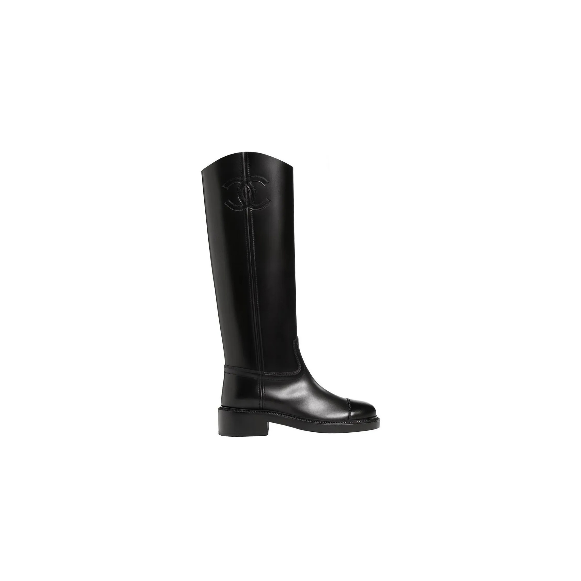 Ch**el 24c leather high boots g45433